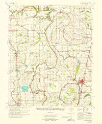 Mound Bayou Mississippi Historical topographic map, 1:62500 scale, 15 X 15 Minute, Year 1968