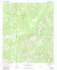 Mulberry Mississippi Historical topographic map, 1:24000 scale, 7.5 X 7.5 Minute, Year 1964