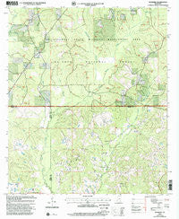 Mulberry Mississippi Historical topographic map, 1:24000 scale, 7.5 X 7.5 Minute, Year 2000