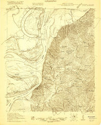 Natchez Mississippi Historical topographic map, 1:48000 scale, 15 X 15 Minute, Year 1921
