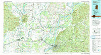 Natchez Mississippi Historical topographic map, 1:100000 scale, 30 X 60 Minute, Year 1991