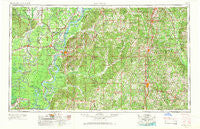 Natchez Mississippi Historical topographic map, 1:250000 scale, 1 X 2 Degree, Year 1953