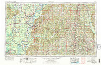 Natchez Mississippi Historical topographic map, 1:250000 scale, 1 X 2 Degree, Year 1953