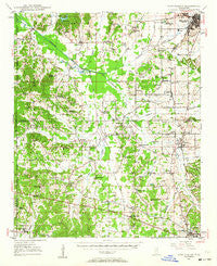 New Albany Mississippi Historical topographic map, 1:62500 scale, 15 X 15 Minute, Year 1949