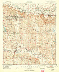 New Augusta Mississippi Historical topographic map, 1:62500 scale, 15 X 15 Minute, Year 1949