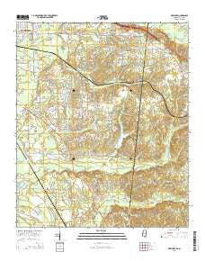 New Hope Mississippi Current topographic map, 1:24000 scale, 7.5 X 7.5 Minute, Year 2015