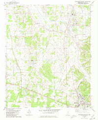Northwest Pontotoc Mississippi Historical topographic map, 1:24000 scale, 7.5 X 7.5 Minute, Year 1980