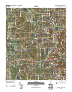Northwest Pontotoc Mississippi Historical topographic map, 1:24000 scale, 7.5 X 7.5 Minute, Year 2012