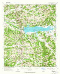 Oakland Mississippi Historical topographic map, 1:62500 scale, 15 X 15 Minute, Year 1954