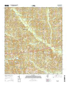 Oloh Mississippi Current topographic map, 1:24000 scale, 7.5 X 7.5 Minute, Year 2015