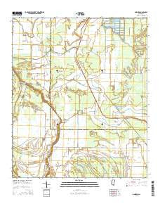 Onward Mississippi Current topographic map, 1:24000 scale, 7.5 X 7.5 Minute, Year 2015