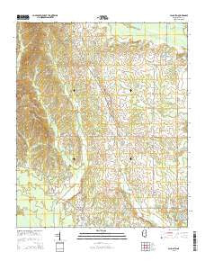 Palo Alto Mississippi Current topographic map, 1:24000 scale, 7.5 X 7.5 Minute, Year 2015