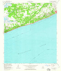 Pass Christian Mississippi Historical topographic map, 1:24000 scale, 7.5 X 7.5 Minute, Year 1955