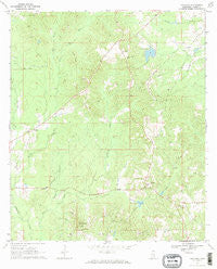 Paulding Mississippi Historical topographic map, 1:24000 scale, 7.5 X 7.5 Minute, Year 1970