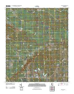 Paulette Mississippi Historical topographic map, 1:24000 scale, 7.5 X 7.5 Minute, Year 2012