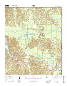 Pearl River Mississippi Current topographic map, 1:24000 scale, 7.5 X 7.5 Minute, Year 2015