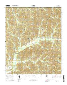 Pine Valley Mississippi Current topographic map, 1:24000 scale, 7.5 X 7.5 Minute, Year 2015