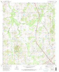 Pocahontas Mississippi Historical topographic map, 1:24000 scale, 7.5 X 7.5 Minute, Year 1980