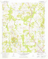 Pocahontas Mississippi Historical topographic map, 1:24000 scale, 7.5 X 7.5 Minute, Year 1980