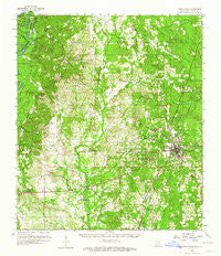 Poplarville Mississippi Historical topographic map, 1:62500 scale, 15 X 15 Minute, Year 1959