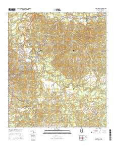 Port Gibson Mississippi Current topographic map, 1:24000 scale, 7.5 X 7.5 Minute, Year 2015