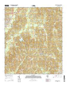 Prentiss East Mississippi Current topographic map, 1:24000 scale, 7.5 X 7.5 Minute, Year 2015