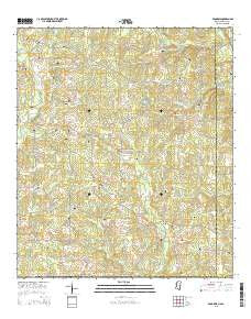 Progress Mississippi Current topographic map, 1:24000 scale, 7.5 X 7.5 Minute, Year 2015