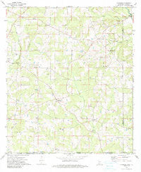 Progress Mississippi Historical topographic map, 1:24000 scale, 7.5 X 7.5 Minute, Year 1972