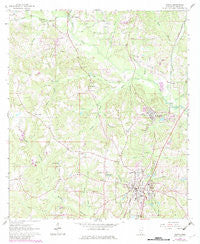 Purvis Mississippi Historical topographic map, 1:24000 scale, 7.5 X 7.5 Minute, Year 1964