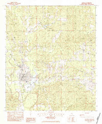 Quitman Mississippi Historical topographic map, 1:24000 scale, 7.5 X 7.5 Minute, Year 1983