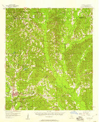 Quitman Mississippi Historical topographic map, 1:62500 scale, 15 X 15 Minute, Year 1957