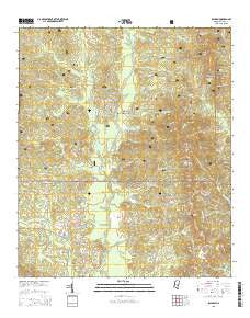 Raleigh Mississippi Current topographic map, 1:24000 scale, 7.5 X 7.5 Minute, Year 2015