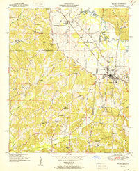 Red Bay Alabama Historical topographic map, 1:24000 scale, 7.5 X 7.5 Minute, Year 1951