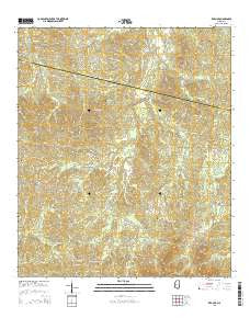 Red Lick Mississippi Current topographic map, 1:24000 scale, 7.5 X 7.5 Minute, Year 2015