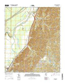 Redwood Mississippi Current topographic map, 1:24000 scale, 7.5 X 7.5 Minute, Year 2015