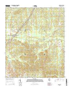 Reform Mississippi Current topographic map, 1:24000 scale, 7.5 X 7.5 Minute, Year 2015