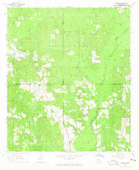 Rhodes Mississippi Historical topographic map, 1:24000 scale, 7.5 X 7.5 Minute, Year 1964