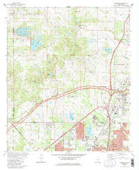 Ridgeland Mississippi Historical topographic map, 1:24000 scale, 7.5 X 7.5 Minute, Year 1980