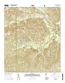 Rock Hill Mississippi Current topographic map, 1:24000 scale, 7.5 X 7.5 Minute, Year 2015