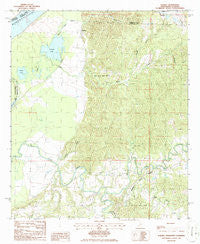 Rodney Mississippi Historical topographic map, 1:24000 scale, 7.5 X 7.5 Minute, Year 1986