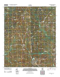 Rounsaville Mississippi Historical topographic map, 1:24000 scale, 7.5 X 7.5 Minute, Year 2012