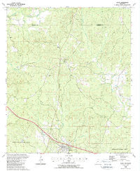 Roxie Mississippi Historical topographic map, 1:24000 scale, 7.5 X 7.5 Minute, Year 1988