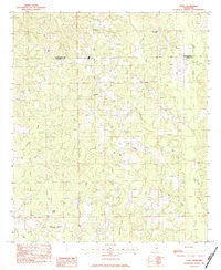 Sable Mississippi Historical topographic map, 1:24000 scale, 7.5 X 7.5 Minute, Year 1983
