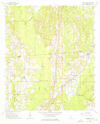 Sandersville Mississippi Historical topographic map, 1:24000 scale, 7.5 X 7.5 Minute, Year 1964