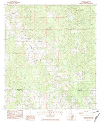 Savannah Mississippi Historical topographic map, 1:24000 scale, 7.5 X 7.5 Minute, Year 1982