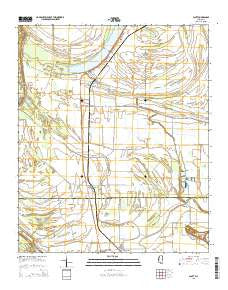 Scott Mississippi Current topographic map, 1:24000 scale, 7.5 X 7.5 Minute, Year 2015