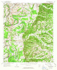 Seven Pines Mississippi Historical topographic map, 1:62500 scale, 15 X 15 Minute, Year 1957