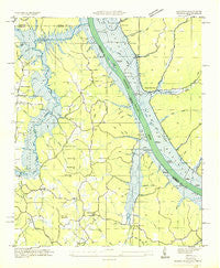 Shaws Mississippi Historical topographic map, 1:24000 scale, 7.5 X 7.5 Minute, Year 1936