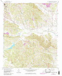 Southeast Pontotoc Mississippi Historical topographic map, 1:24000 scale, 7.5 X 7.5 Minute, Year 1966