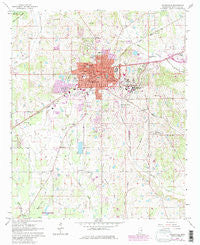 Starkville Mississippi Historical topographic map, 1:24000 scale, 7.5 X 7.5 Minute, Year 1965